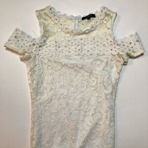 Women’s dress color white size small skin tight